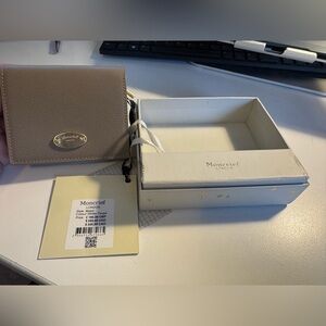 Moncrief beautiful Taupe compact Mabel Wallet